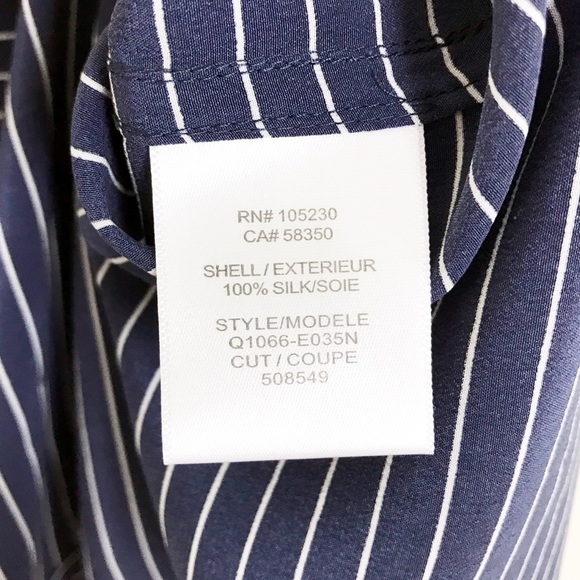 ❌SOLD❌ Equipment Signature Silk Stripe Button Down - Picture 5 of 7